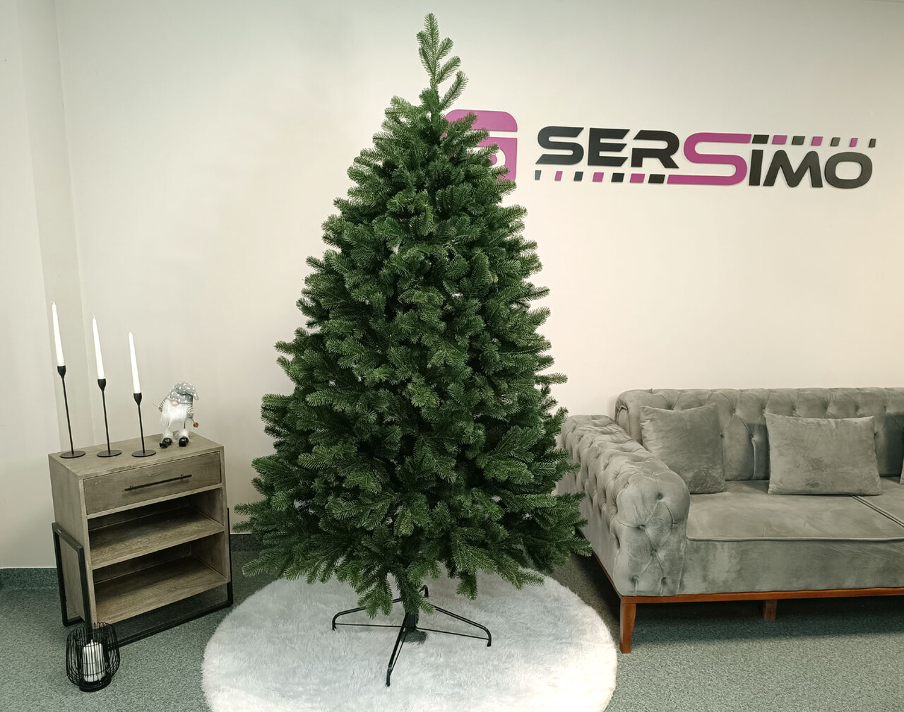 Brad artificial Christmas Deluxe by Sersimo, Kovalivska verde, 3D, 210cm — imaginea 20