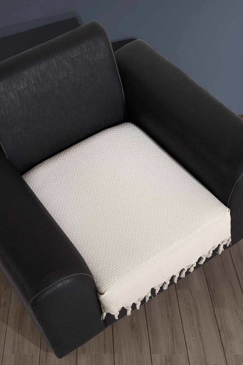 Cuvertura de pat, L'essentiel Maison, 70 Berjer, Bumbac, Ecru — imaginea 2