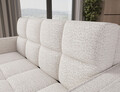 Canapea extensibila 3 locuri ELTAP, Deverio, 154x103x83 cm, lemn/poliester, alb