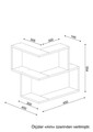 Raft pentru perete Bulut, Furny Home, 45x14.5x55.4 cm, alb
