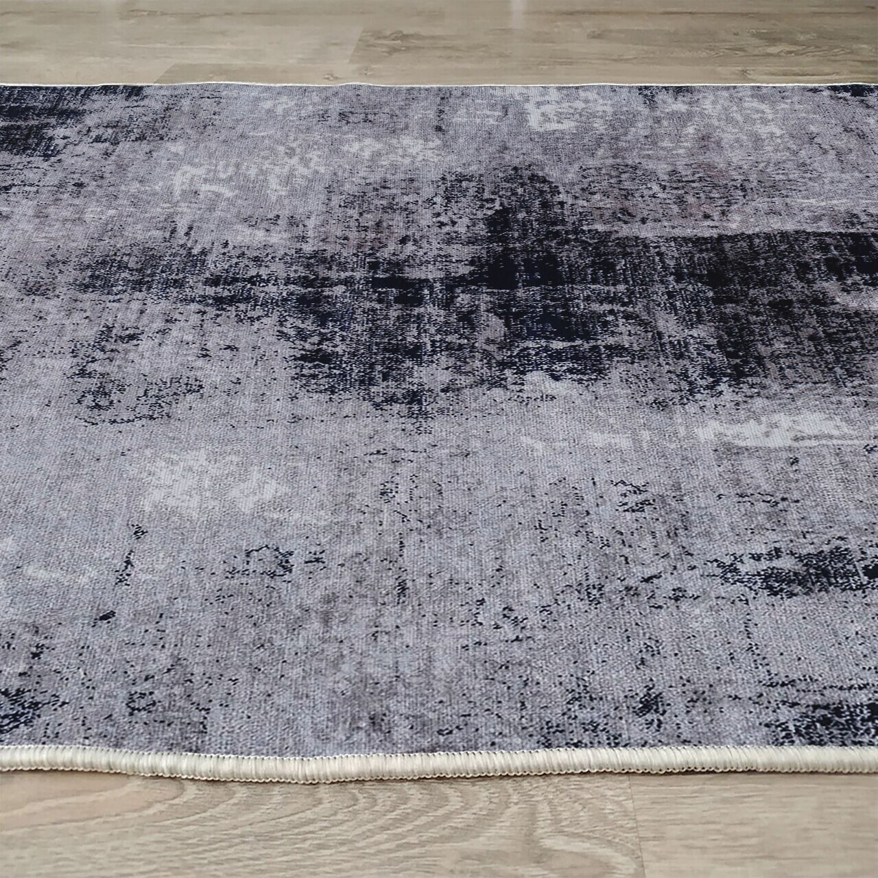 Covor, Woopamuk207, 100x150 cm, Bumbac/Poliester, Gri - view 6
