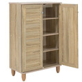 Pantofar cu 2 usi Santi, Pakoworld, 10 perechi pantofi, 60x34.5x91.5 cm, PAL melaminat, sonoma