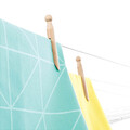Uscator de rufe rotativ cu 4 brate + cu suport fixare pamant + husa, Brabantia, Lift-O-Matic, 50 m capacitate de uscare, otel, gri metalizat