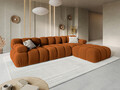Canapea modulara 3 locuri, Bellis-51, Micadoni Home, 282x94x70 cm, catifea, teracota
