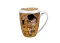 Cana cu infuzor, DUO, The Kiss, 380 ml, portelan, multicolor