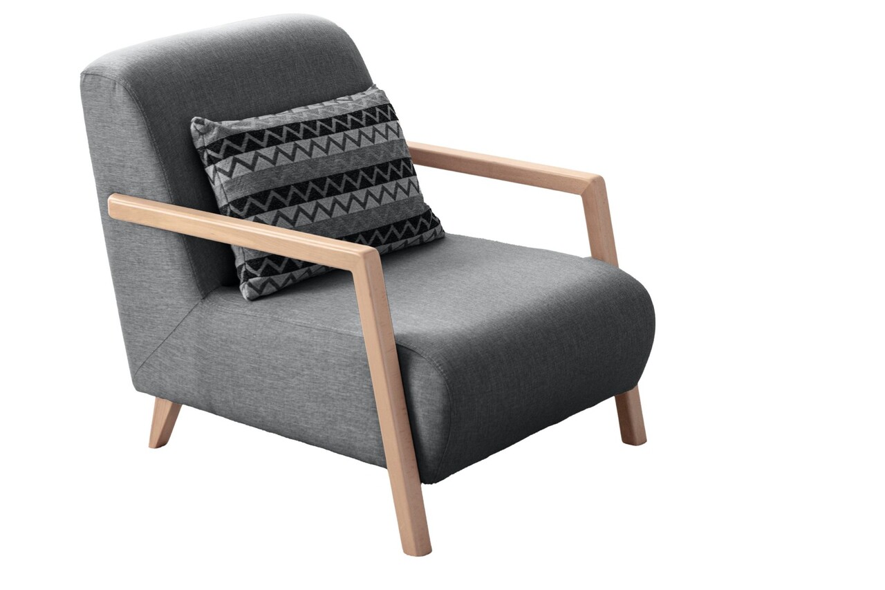 Fotoliu, Atelier del Sofa, 752EST1713, Lemn de carpen;PAL, Antracit - view 3