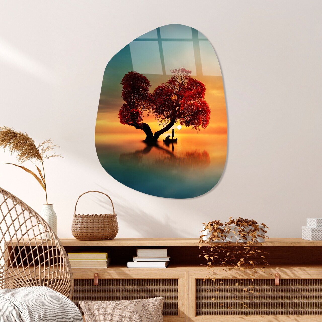 Tablou decorativ, UV-1086, 50 x 70 cm, Multicolor