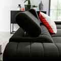 Coltar extensibil dreapta 3 locuri ELTAP, RT-05NU, Grayson, 278x205x92 cm, lemn/poliester, gri inchis