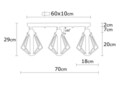 Lustra, Alby, 525NOR1481, Metal, Negru