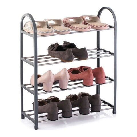 Pantofar confortime, 49.5x18.5x65 cm, plastic/metal, gri