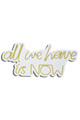 Decoratiune luminoasa LED, All We Have is Now, Benzi flexibile de neon, DC 12 V, Galben