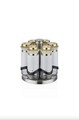 Set recipiente pentru condimente, Dynasty, 960DYN1921, Inox , 4 x 4 x 13 cm, Alb