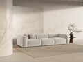 Canapea 4 locuri, Bergamo, Cosmopolitan Design, 364x108x70 cm, tesatura structurata, bej