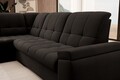 Coltar extensibil dreapta 3 locuri ELTAP, RT-22NU, Sado, 272x192x95 cm, lemn/poliester, maro inchis
