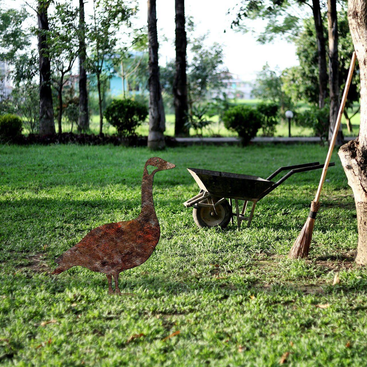 Obiect decorativ de grădină, Goose -A 01, 64x44 cm, Multicolor - view 2