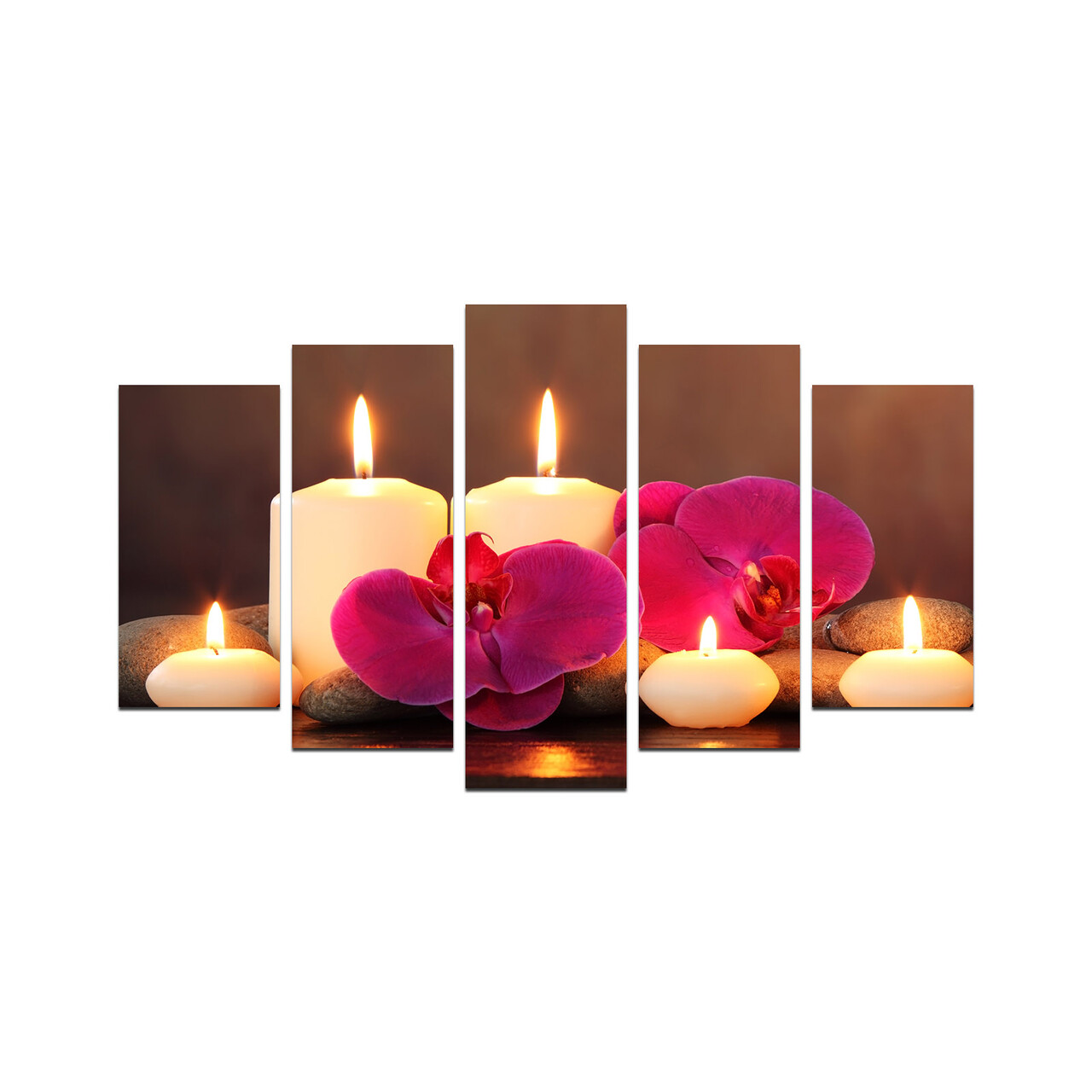 Set 5 tablouri decorative, 5M-15, 20 x 60 cm, Multicolor - view 2