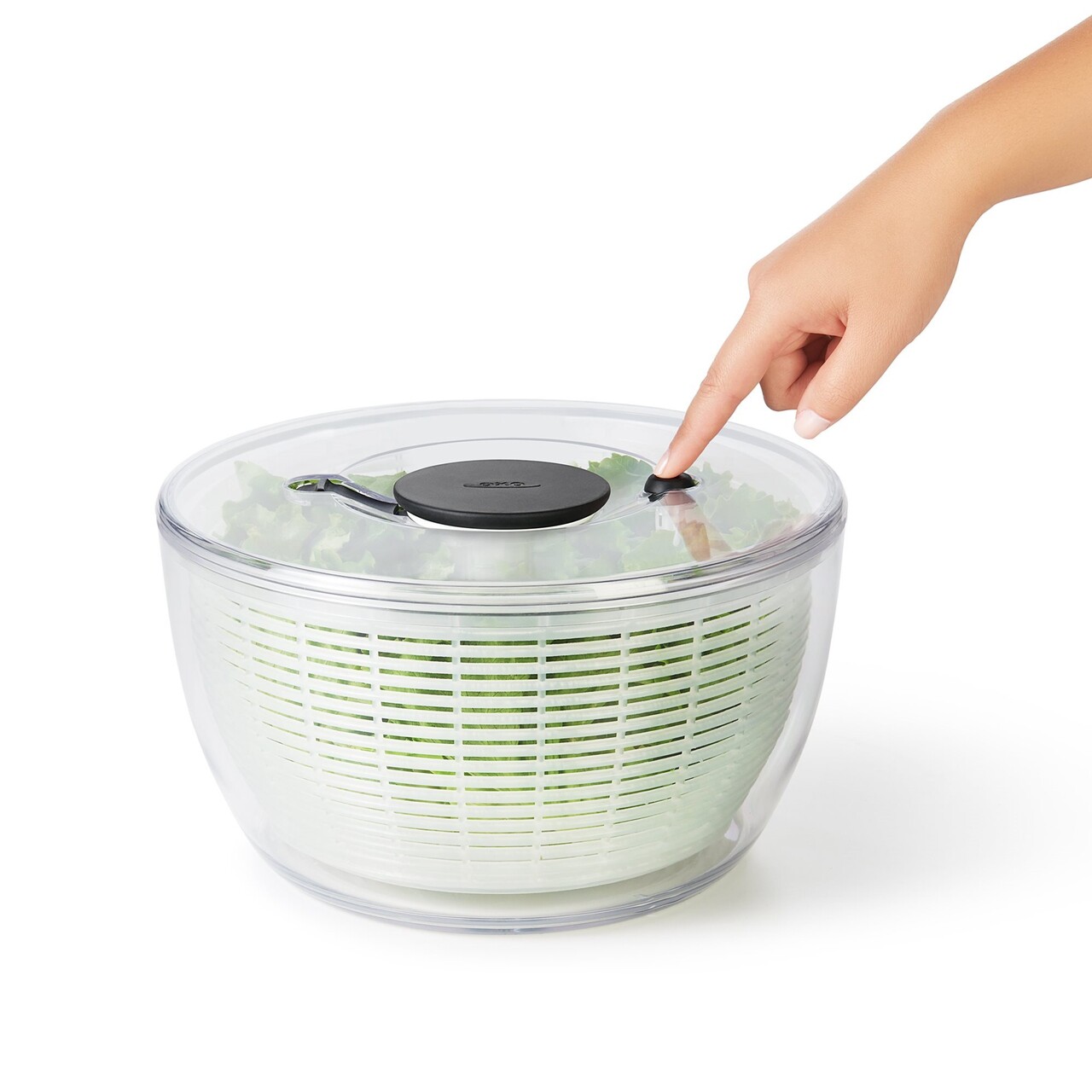 Uscator salata si verdeturi, plastic, 26,6cm/4,7L, "Good Grips" - OXO - imagine 9