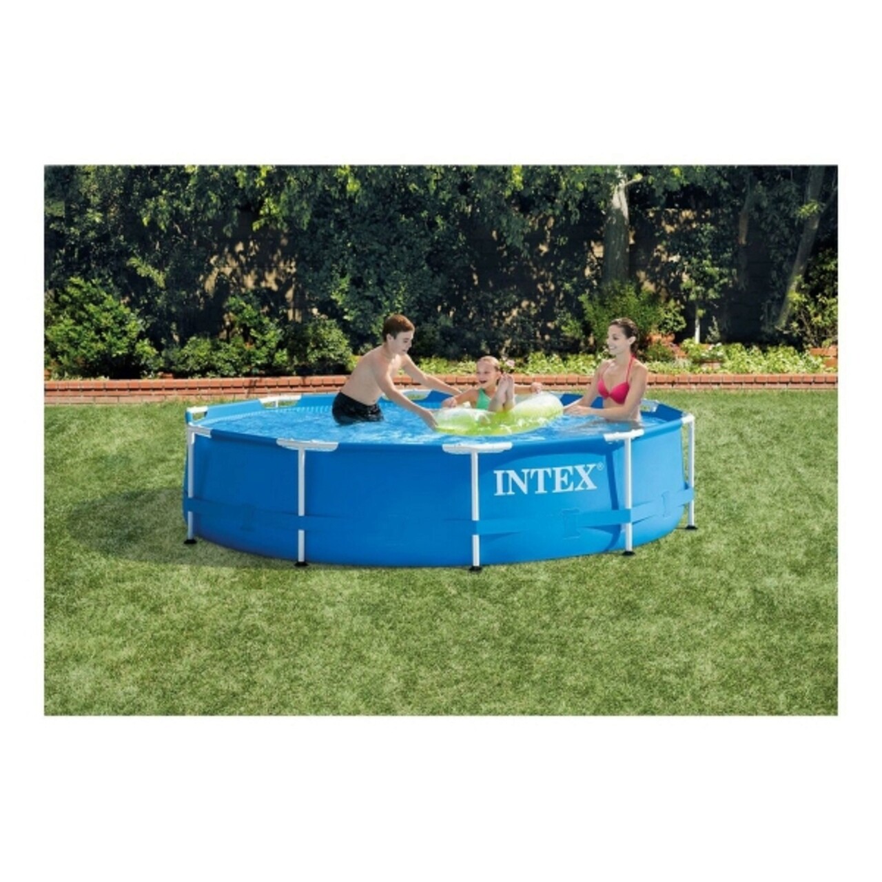 Piscina KIT Intex, 305x76 Cm, 4485 L, PVC, Albastru