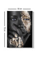 Tablou decorativ, Kanvas Tablo (50 x 70), Canvas, Lemn, Multicolor