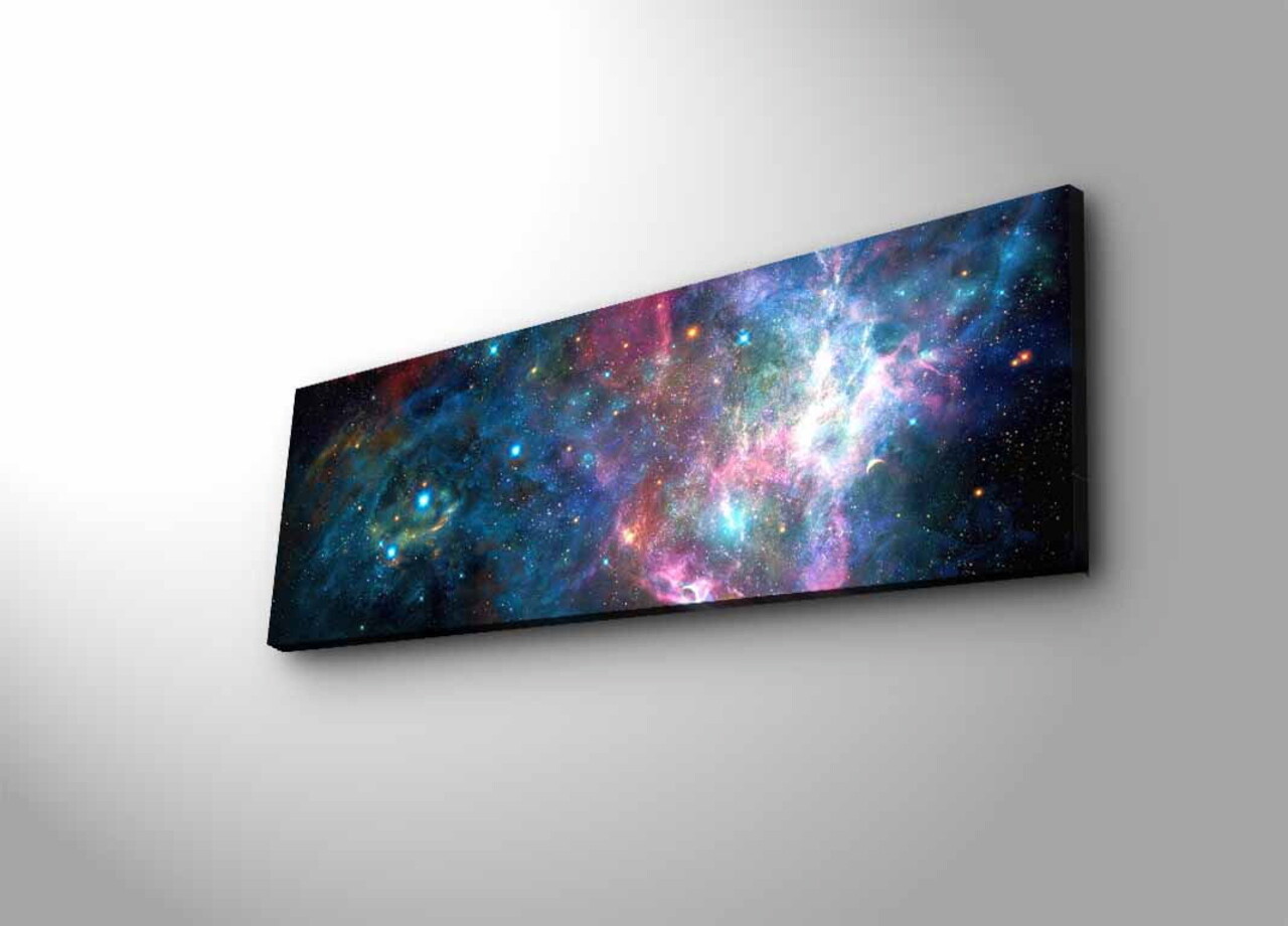 Tablou decorativ cu lumina LED, 3090NASA-005, 30 x 90 cm, Multicolor - view 4