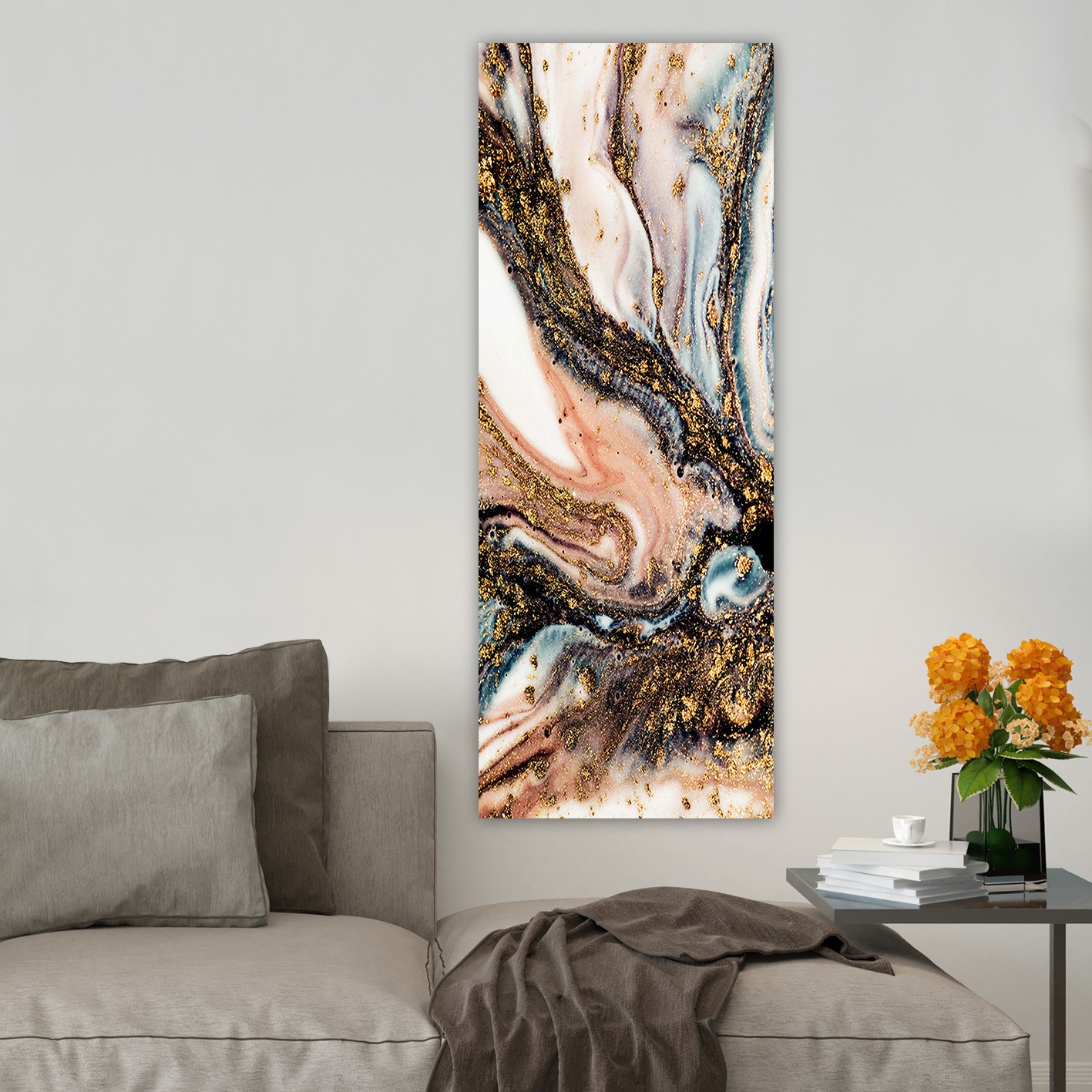 Tablou decorativ, DKY212431217520_3080, Canvas, 30 x 80 cm, Multicolor