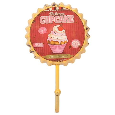 Cuier Cupcake, Creaciones Meng, 1 agatatoare, 10x10 cm, fier