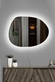 Oglinda cu Iluminare Led, Mirrorland, Piago, Oglindă indestructibilă cu obturator, Alb