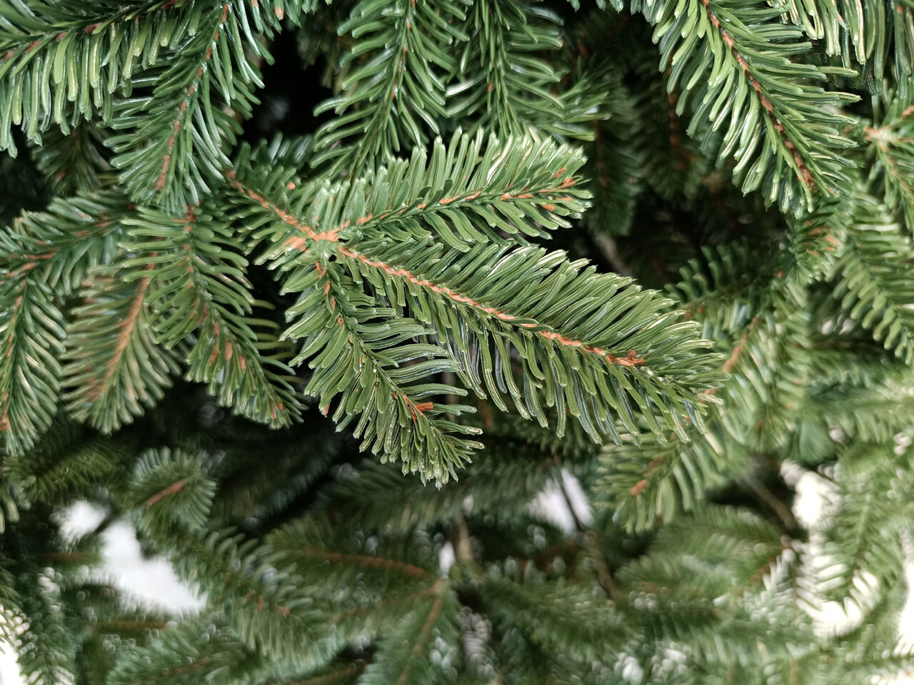 Brad artificial Christmas Deluxe by Sersimo, Canada verde, 3D, 210cm — imaginea 6