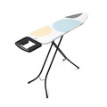Masa de calcat, Brabantia B, PerfectFlow Spring Bubbles, 124x38 cm, 7 pozitii de reglare, otel/bumbac