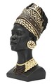 Statueta decorativa, Massai Woman, Mauro Ferretti, 21.5 x 27.5 x 45 cm, polirasina, negru/multicolor