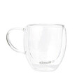 Set 2 cani Cembra, Homla, 120 ml, sticla borosilicata, transparent