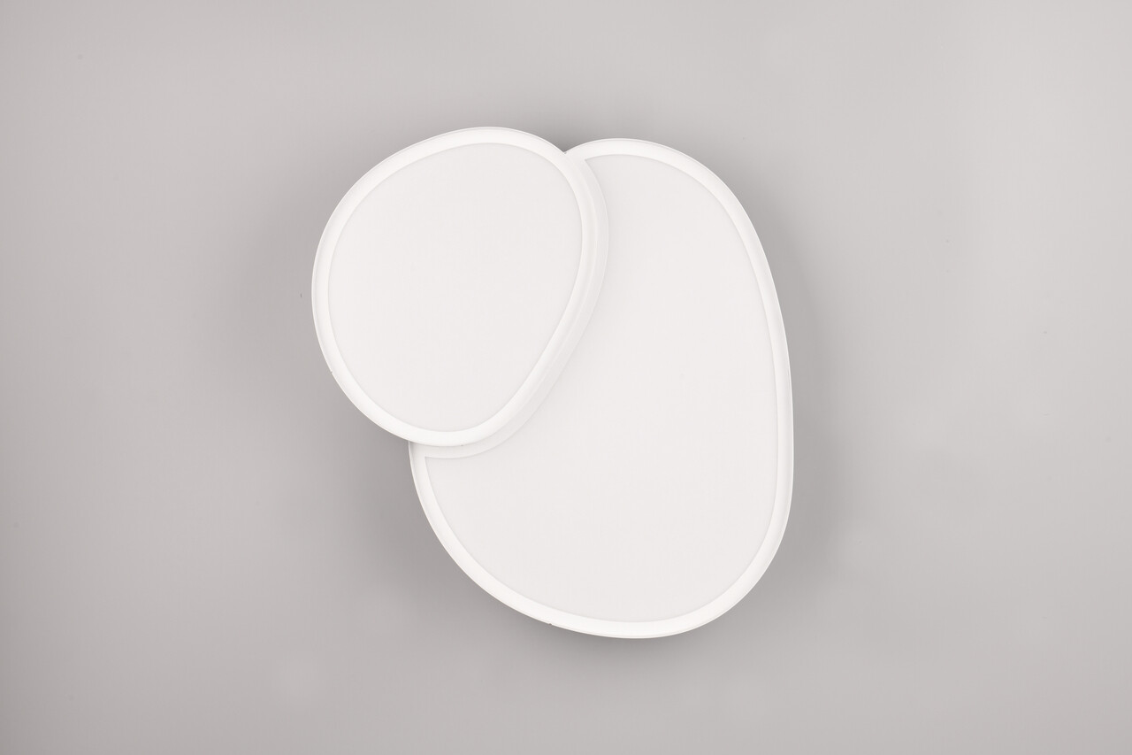 Plafoniera Rise, TRIO, 40x37.7x8 cm, 21W, 1x SMD, metal, alb mat