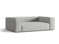 Canapea 3 locuri, Nuria-260, Micadoni Home, 210x110x72 cm, tesatura boucle, argintiu