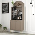 Dulap de bar pentru cafea, Hommy Craft, Lyon 80, PAL, Atlas / Aur