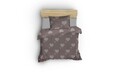 Lenjerie de pat pentru o persoana 2 piese, Herz - Dusty Rose, Eponj Home, 65% bumbac/35% poliester