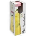 Carafa cu capac Basic Line, Pasabahce, 1 L, sticla/plastic, roz