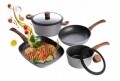 Set de gatit Majestic, Heinner, 6 piese, aluminiu turnat, gri