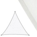 Copertina parasolar triunghiular Awning, 3 x 3 m, polietilena, alb