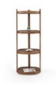 Corp biblioteca, Hanah Home, Polo Dikdortgen, 55x150x38 cm, LEMN MASIV DE FAG, Maro