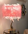 Lampa de masa Cart, Mauro Ferretti, 1 x E27, 40W, 25x47 cm, fier, roz/alb