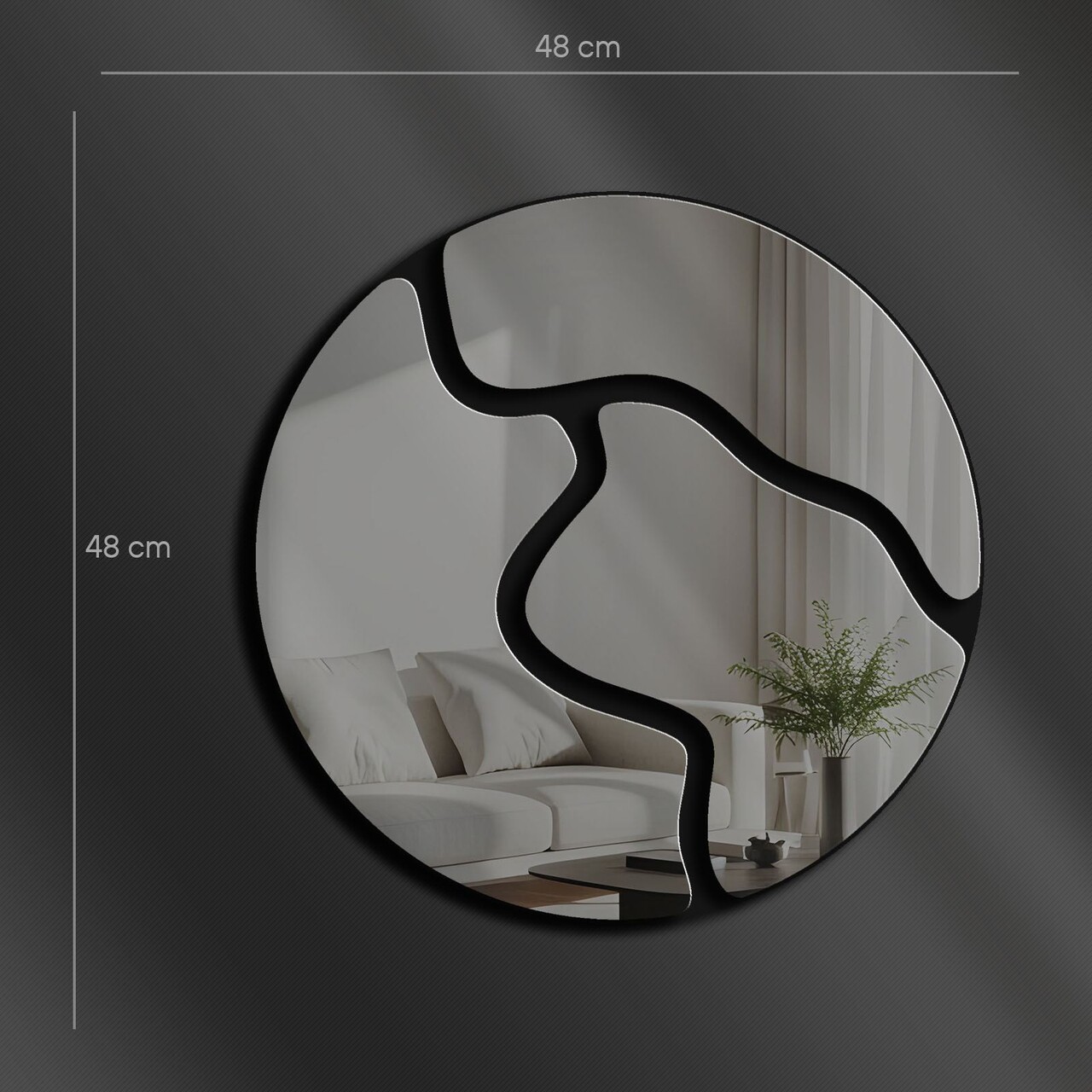 Oglinda decorativa, Ozgl507, Partea de jos: 100% EVA (Grosime: 10 mm), Afumat - view 3