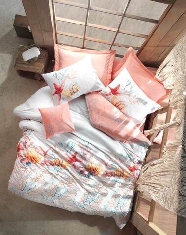 Lenjerie de pat dubla lara v2 - pink, cotton box, 4 piese, bumbac ranforce, roz