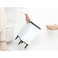 Cos de gunoi, Brabantia, Bo Small, 12 L, 23x29.5x45.5 cm, otel, alb