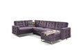 Coltar extensibil reversibil 5 locuri ELTAP, AsdU-13, Asgard, 326x202x93 cm, lemn/poliester, violet