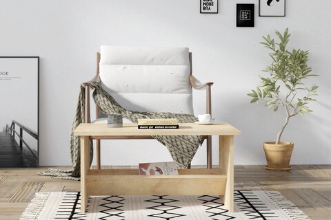 Masuta de cafea, asse home, delta, 80x40x50 cm, stejar