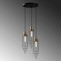 Lustra, Tatum, 584TTM1350, Metal, Negru