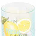 Set 3 pahare, Fresh Summer, 220 ml, sticla, transparent/multicolor