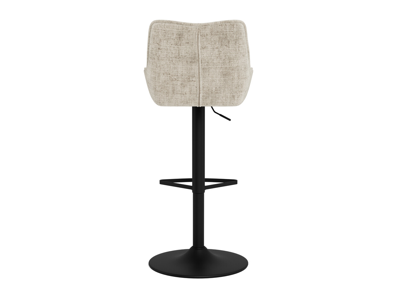 Scaun de bar Eddie, Actona, 51x50.5x114 cm, rotativ, tesatura Chenille/otel, bej - view 4
