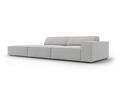 Canapea 3 locuri cotiera stanga, Jodie, Micadoni Home, BL, 262x102x70 cm, poliester, gri deschis