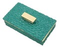 Cutie decorativa Grent, Mauro Ferretti, 18.8x10.8x6.4 cm, polirasina, verde/auriu